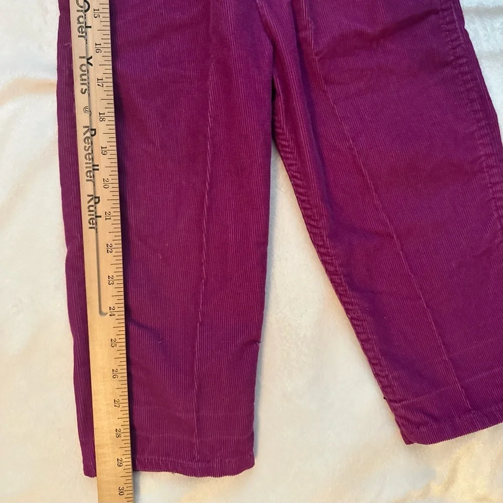 Vintage OshKosh B'Gosh Vestbak Corduroy USA Overalls 3T Fuchsia Toddler Girl